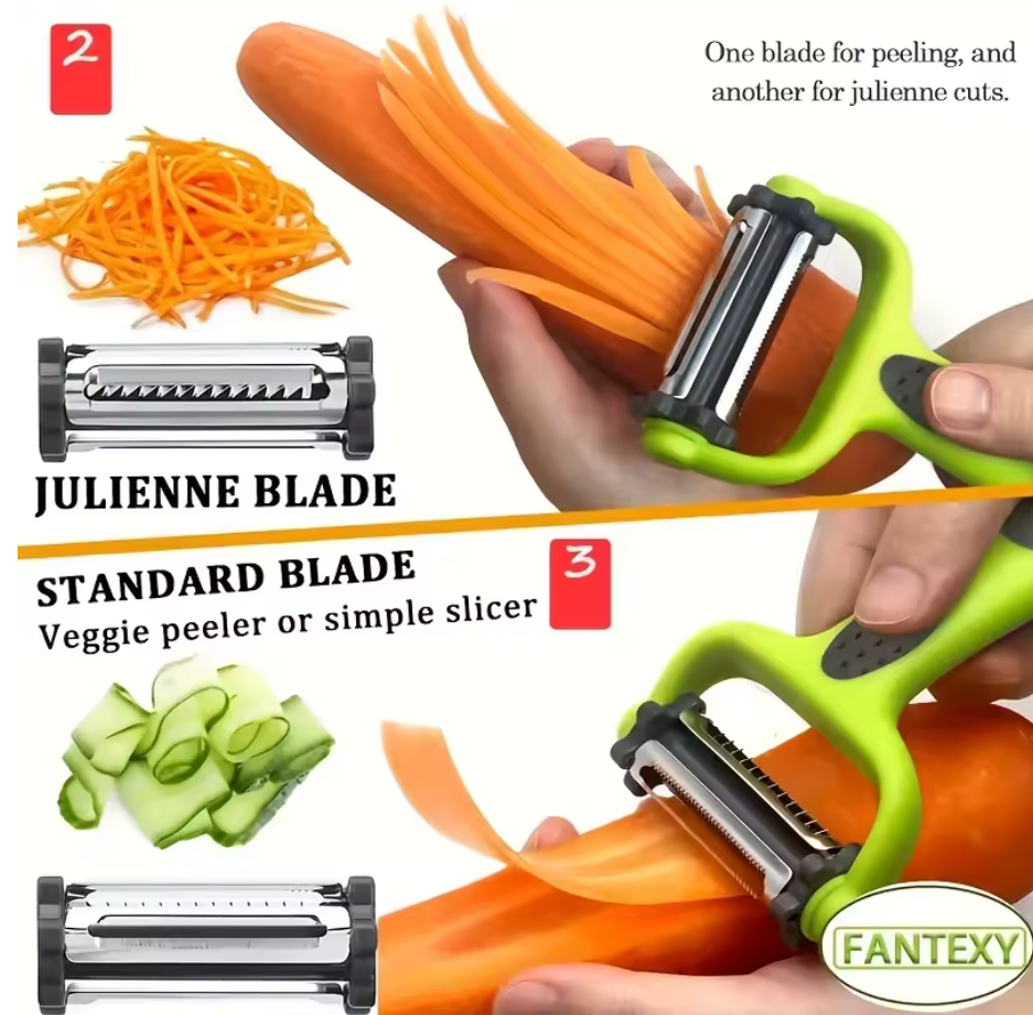 PELADOR DE VERDURAS 3 EN 1 MULTIFUNCIÓN (KITCHENPRO™)