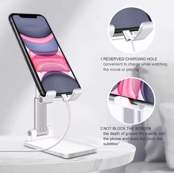 SOPORTE DE TELÉFONO MÓVIL PARA ESCRITORIO (ADJUSTHOLD™)