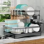ESCURRIDOR DE PLATOS DE 2 NIVELES GRAN CAPACIDAD (SPACEHOLDER™)