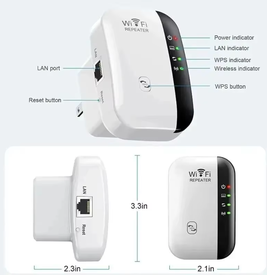 REPETIDOR DE WIFI MINI EXTENSOR (NETBOOST™)