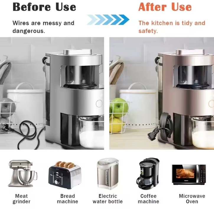 ENROLLADOR DE CABLES Y ORGANIZADOR (KITCHENCLIP™) - PACK DE 6