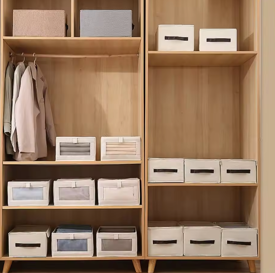 CAJA ORGANIZADORA DE ROPA PLEGABLE (ORGAKIT™) - PACK DE 3