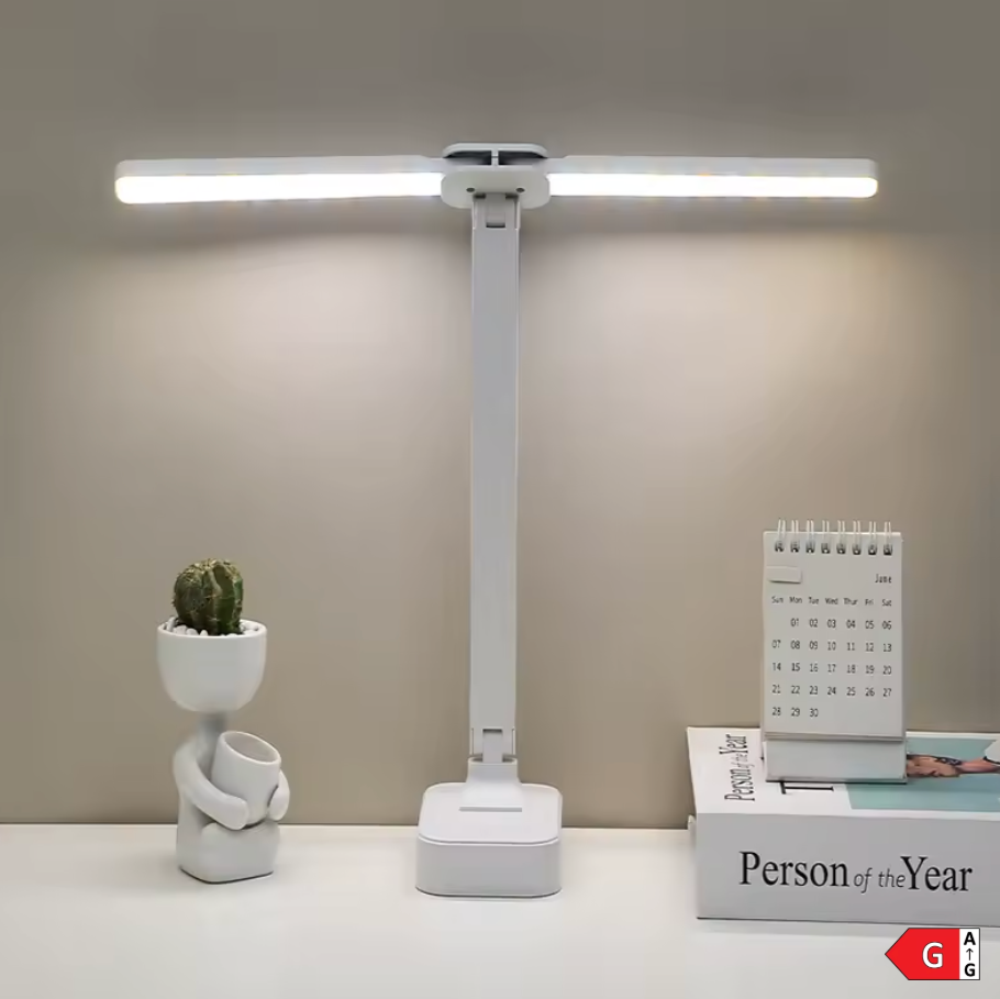 LÁMPARA DOBLE DE ESCRITORIO LED PLEGABLE TÁCTIL (EYECARE™)