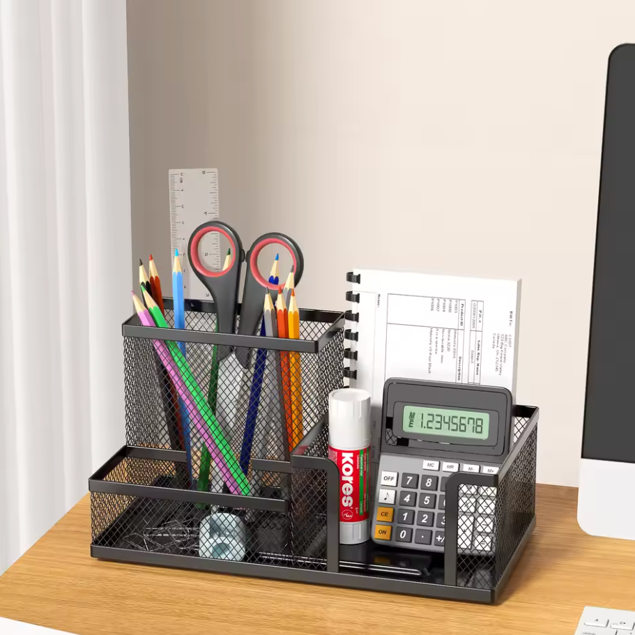 ORGANIZADOR DE ESCRITORIO CON 3 COMPARTIMENTOS (ORGAKIT™)